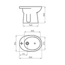 ANDINA - BIDET 1 AGUJERO - FERRUM