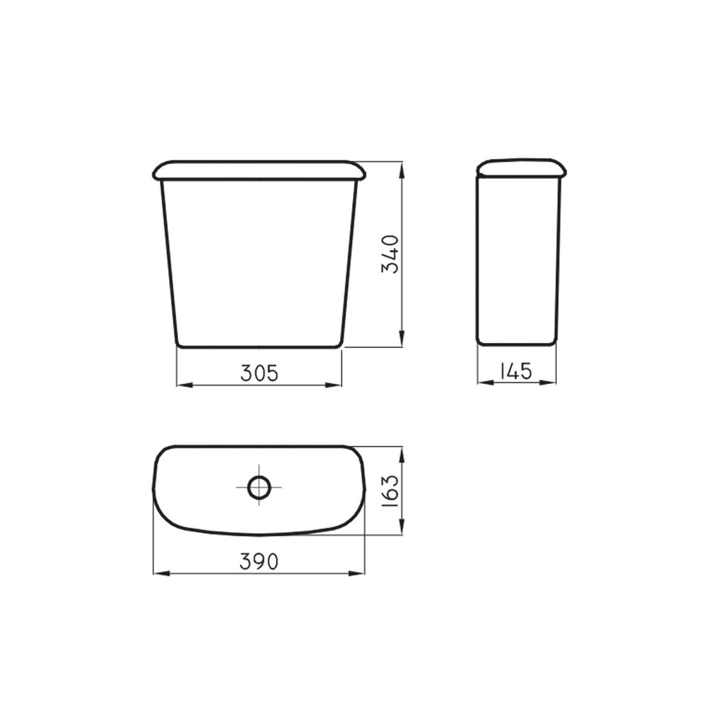 ANDINA - DEPOSITO COLGAR 6 LTS DESC/SIMPLE - FERRUM