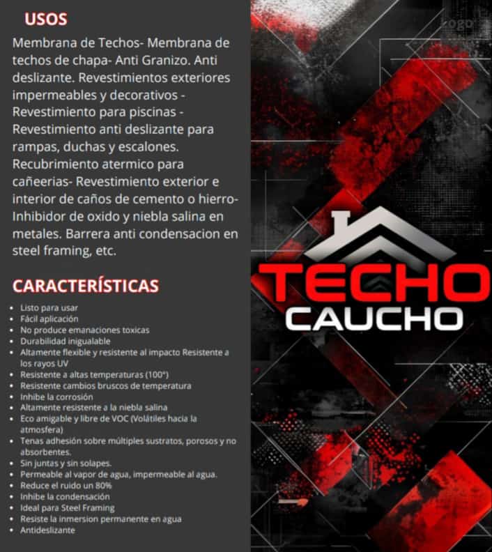 Techo Caucho x 20kg