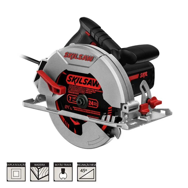 Sierra Circular 7" 1400w - 6.000rpm Skil