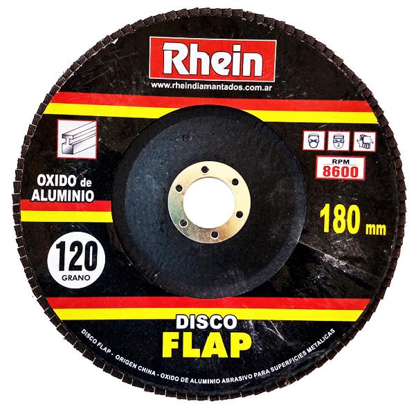 DISCO FLAP OXIDO DE ALUMINIO 7'' 180 - GRANO 120