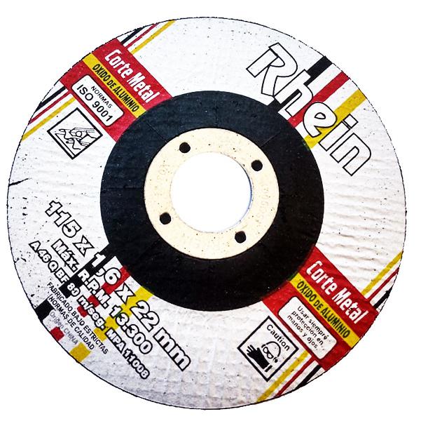 DISCO PLANO OXIDO ALUMINIO   4.5'' 115 x 1.6 x 22 x UNIDAD