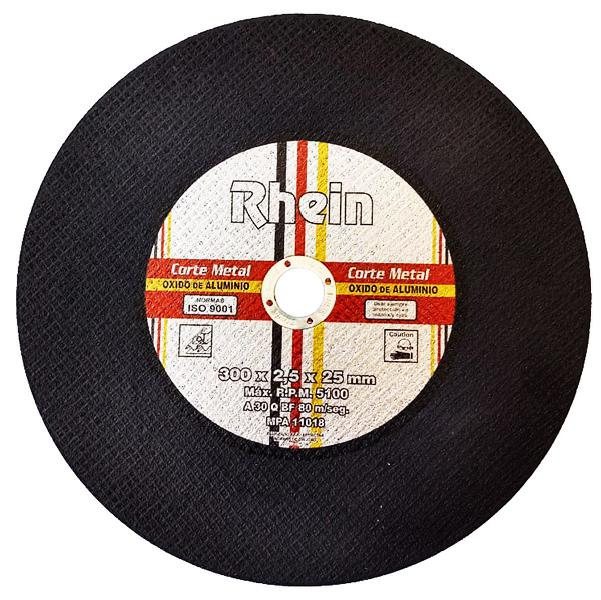 DISCO PLANO OXIDO ALUMINIO  12'' 300 x 2.5 x 25 x UNIDAD