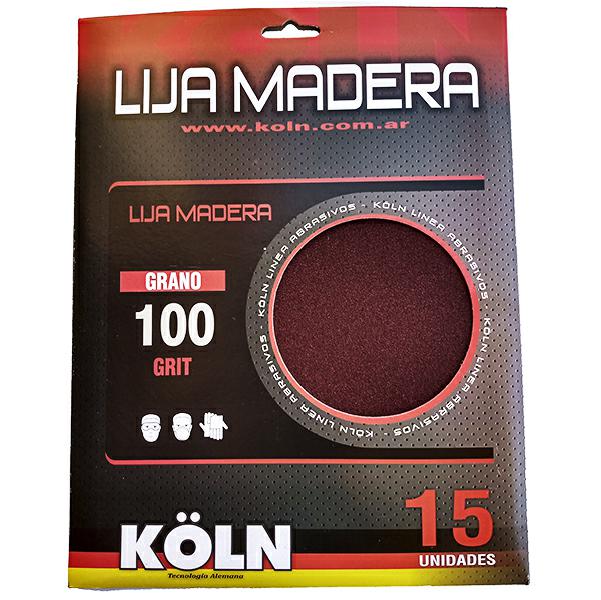 LIJA PARA MADERA GRANO 100 x UNIDAD