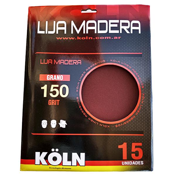 LIJA PARA MADERA GRANO 150 x UNIDAD