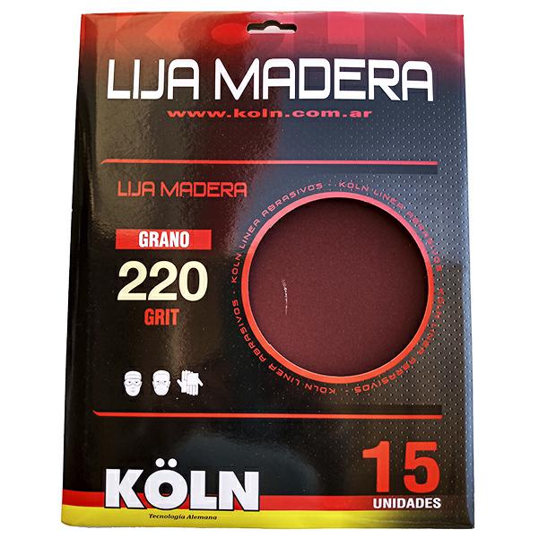 LIJA PARA MADERA GRANO 220 x UNIDAD