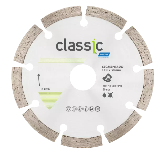 Disco Diamantado Segmentado Classic 110 x 22,33mm