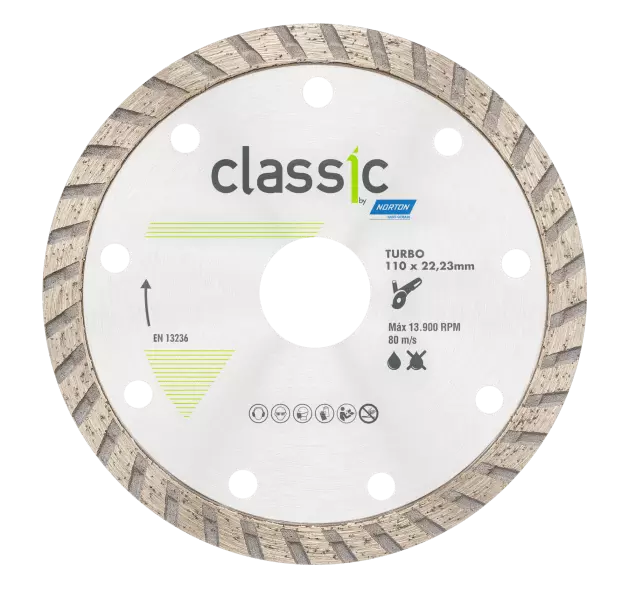 Disco Diamantado Turbo Classic 110 x 22,33mm