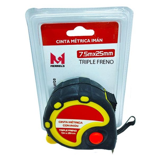 [FE2984] CINTA METRICA CON FRENO 7.5 m x 25 x UNIDAD