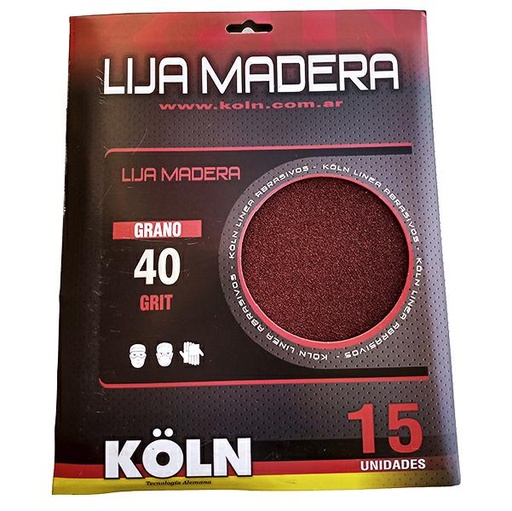 [AB0103] LIJA PARA MADERA GRANO 40 x UNIDAD