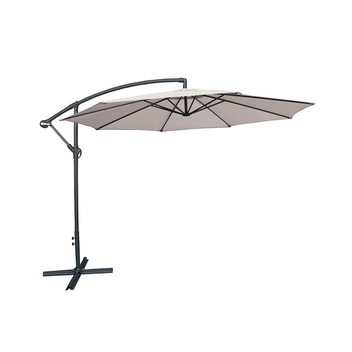 [SJI-LA3MN] Sombrilla lateral jardín aluminio color natural
