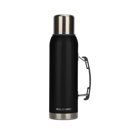 [KU1TER0013] Termo Kushiro negro 1200 ml con manija - 24 h